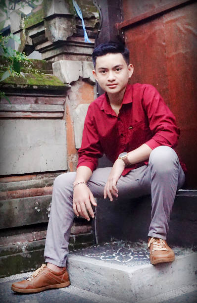 istock Indonesian Teenage Boy is posing for a professional modeling session. 1212400588