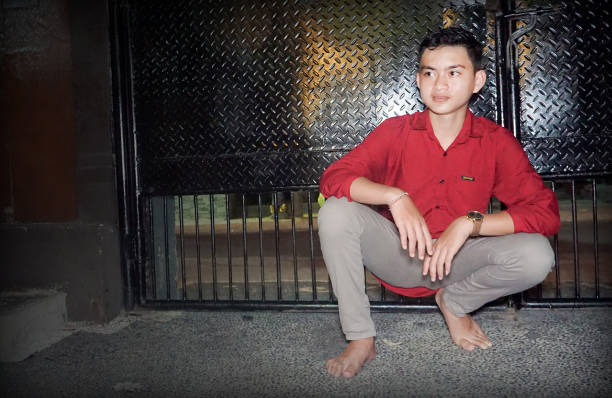 istock Indonesian Teenage Boy is posing for a professional modeling session. 1212400615