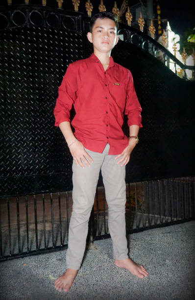 istock Indonesian Teenage Boy is posing for a professional modeling session. 1212400637
