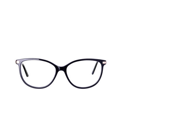 istock Eyeglasses in black frames on white background isolated background 1212401723