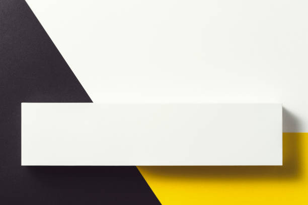 istock White box over black, yellow and white background. 1212405995