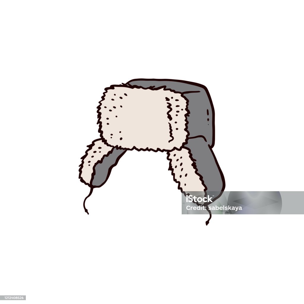 Ilustración de Sombrero Ruso De Piel Con Orejas De Dibujos Animados Dibujos  Animados Dibujos Animados Vector Ilustración Aislada y más Vectores Libres  de Derechos de Gorra de cazador - iStock