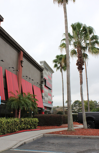 February 20, 2020- Orlando, Florida: The exterior of a TGI Fridays restaurant in Florida