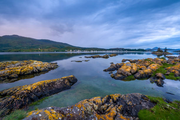 istock Night at Skye island shore, Scotland 1212421331