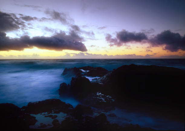 Kapaa Kauai Sunrise stock photo