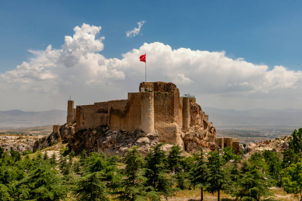 Harput Castle in Artuklu Mesopotamia stock photo