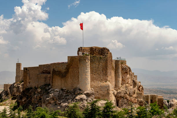 Harput Castle in Artuklu Mesopotamia.Elazig, Harput / Turkey - June 13, 2018 .