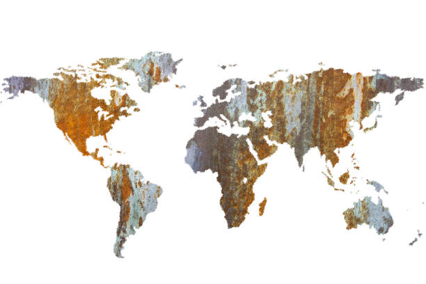 istock World map with an abstract texture isolated on white background 1212423584