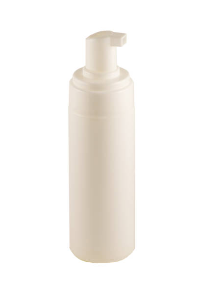 istock Plastic pump soap bottle without label isolated on white background. White container of spray bottle. 1212424450