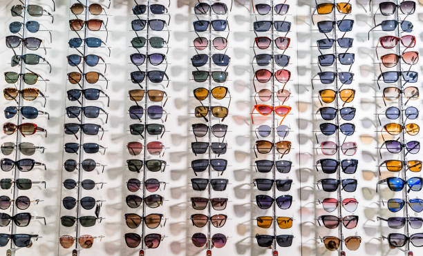 istock Sales rack of sunglasses. 1212426591