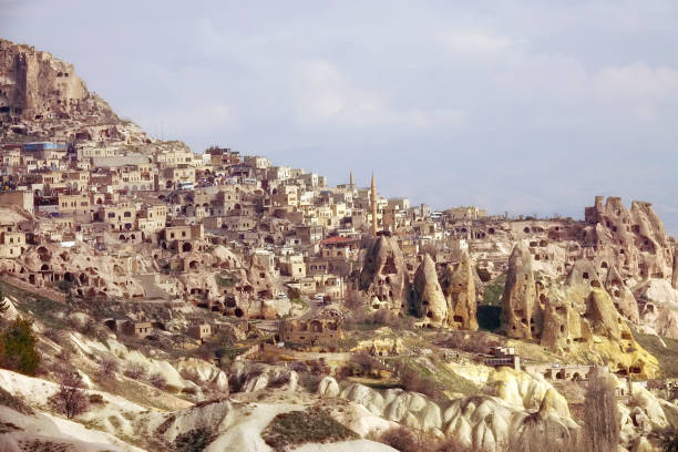 istock dramatic landscape of old town Cappadocia 1212433307
