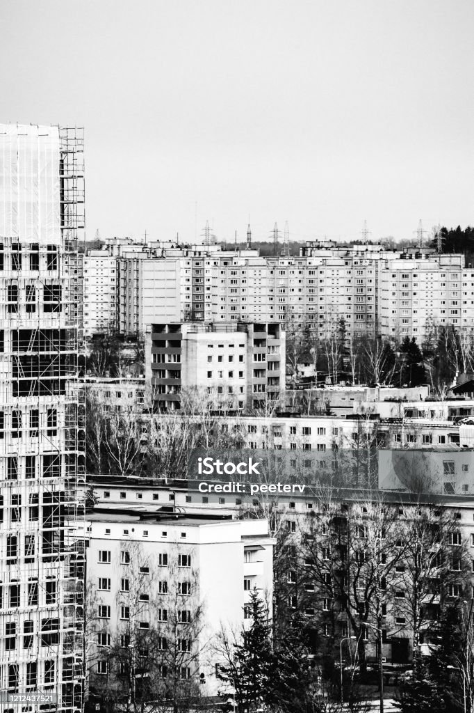 Concrete jungle - Tartu, Estonia Soviet style apartment buildings.
Tartu, Estonia Abandoned Stock Photo
