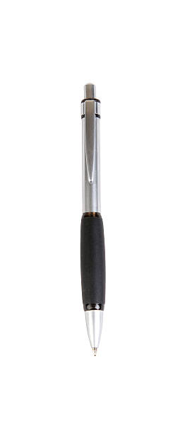 istock Steel with a black pen on white background 121244046