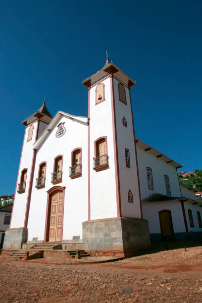 istock colonial church in Serro, Brazil 1212440845