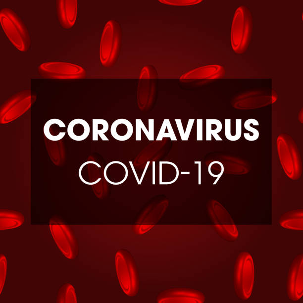 ilustrações, clipart, desenhos animados e ícones de novo coronavirus covid-19 infecção médica. célula de proteção contra vírus covid19 em vermelho. perigoso asiático ncov corona virus design de fundo de risco. - bacterium cell laboratory patient