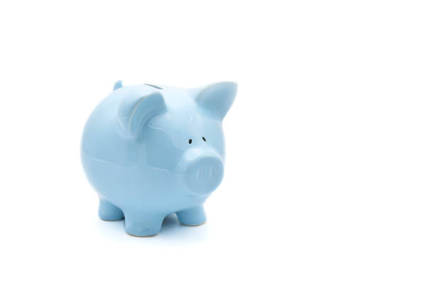 istock Blue Piggy Bank 1212444606