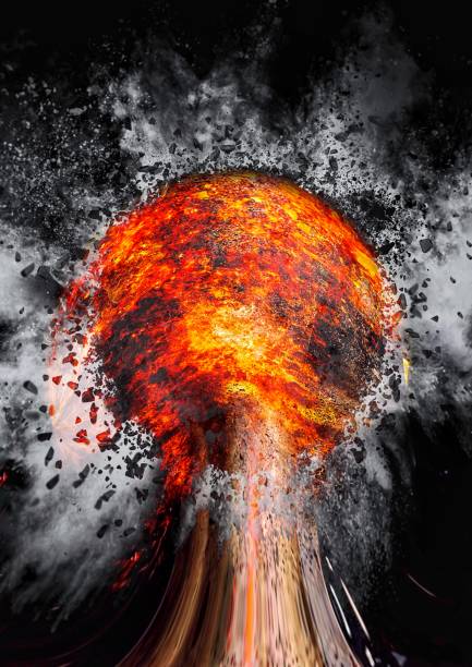 istock Mushroom cloud generated by the impact of the explosion 1212450836