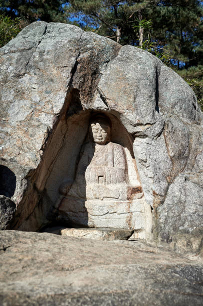 istock Bulgok Seated Rock-carved Buddha 1212459949