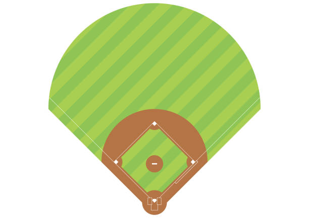 野球グラウンド漫画ベクトルillust - 野球場点のイラスト素材／クリップアート素材／マンガ素材／アイコン素材
