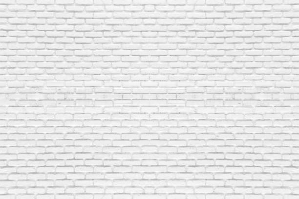 istock White brick wall texture background, industrial architecture detail, For product display or montage. 1212472197