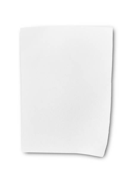 istock Blank white paper isolated on white background. object with clipping path 1212475435