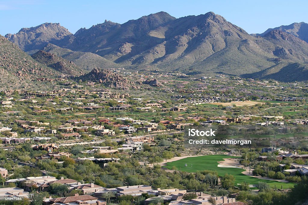 Golfplatz Scottsdale Community - Lizenzfrei Arizona Stock-Foto