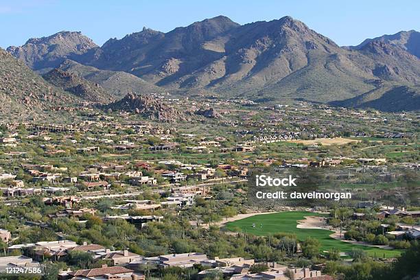 Campo Da Golf Scottsdale Community - Fotografie stock e altre immagini di Arizona - Arizona, Comunità, Scottsdale