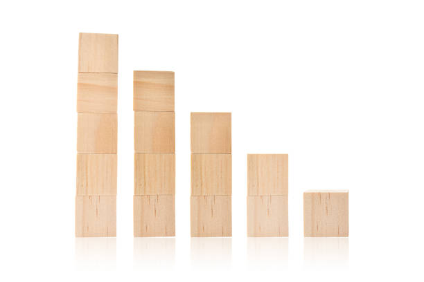 istock Wood toy cubes isolated on white background. 1212476396