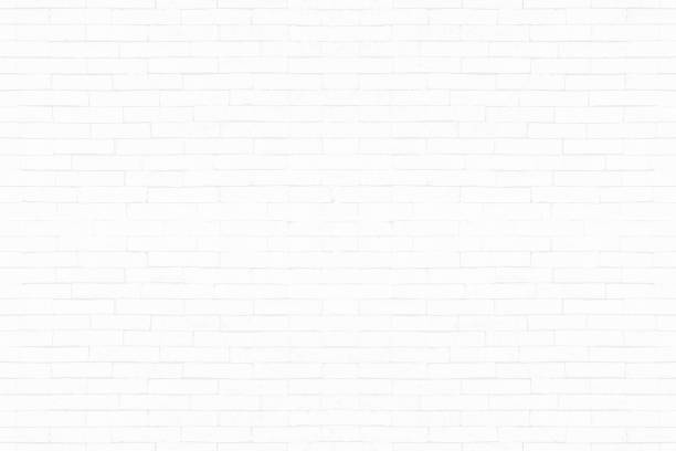 istock Old white brick wall texture for background. Abstract brickwork in rural room 1212479845