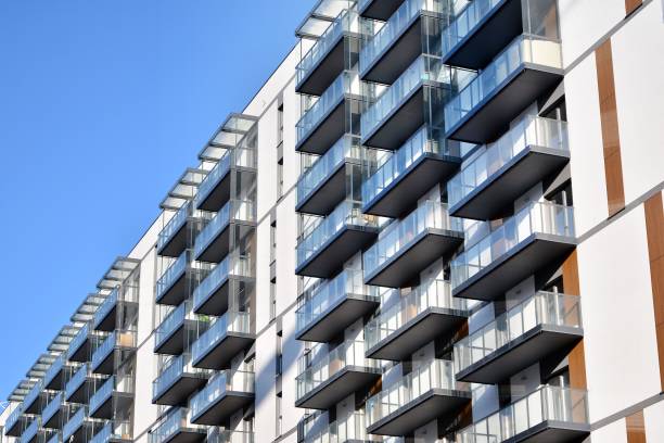 istock Modern and new apartment building. 1212481556