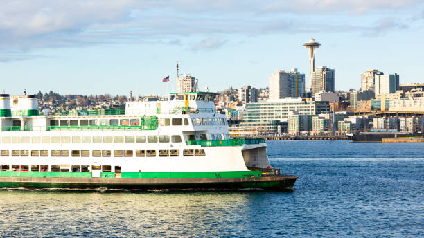 istock Empty Ferry at Port of Seattle, Washington 1212481598