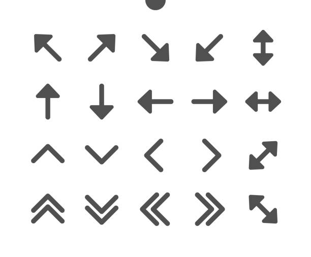 Arrows v1 UI Pixel Perfect Well-crafted Vector Solid Icons 48x48 Ready for 24x24 Grid for Web Graphics and Apps. Simple Minimal Pictogram Arrows v1 UI Pixel Perfect Well-crafted Vector Solid Icons 48x48 Ready for 24x24 Grid for Web Graphics and Apps. Simple Minimal Pictogram resize stock illustrations