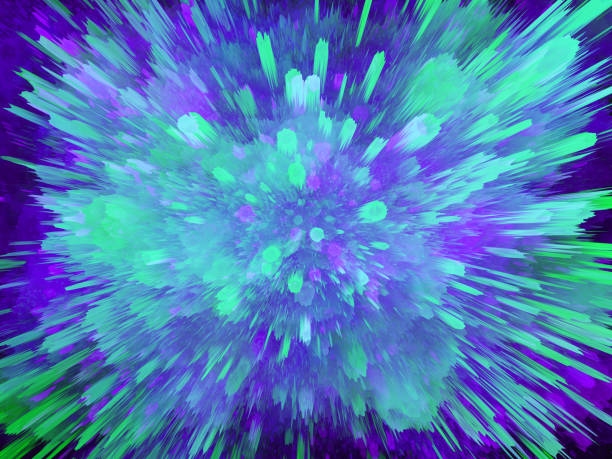 istock Abstract colorful corona virus 3d render background. 1212488789