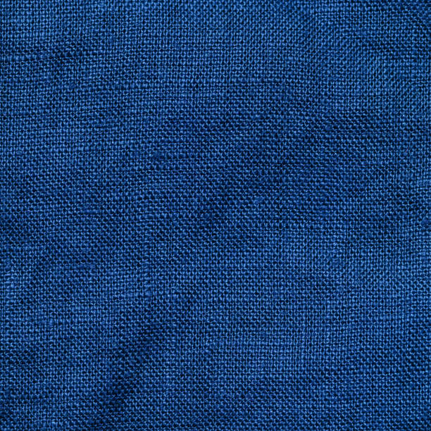 istock Color of year 2020 classic blue linen texture 1212488799
