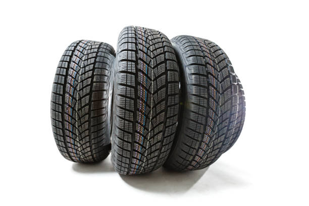 istock Car tire isolated on white background. 1212488930