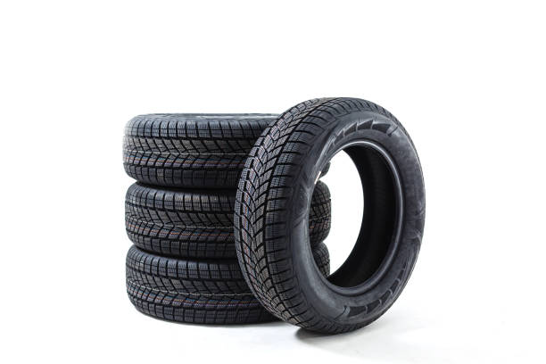 istock Car tire isolated on white background. 1212489166
