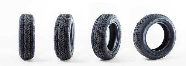 istock car tire. Car tire isolated on white background. 1212490193