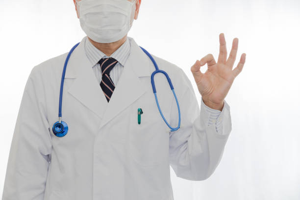 istock Doctor wearing a mask to prevent infection 1212492932