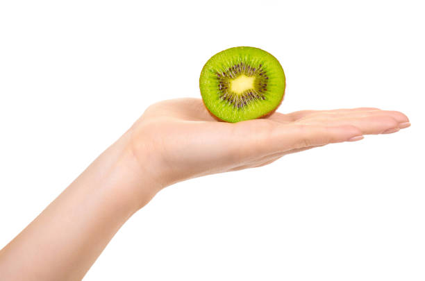 istock Fresh and ripe kiwi slice. 1212493051