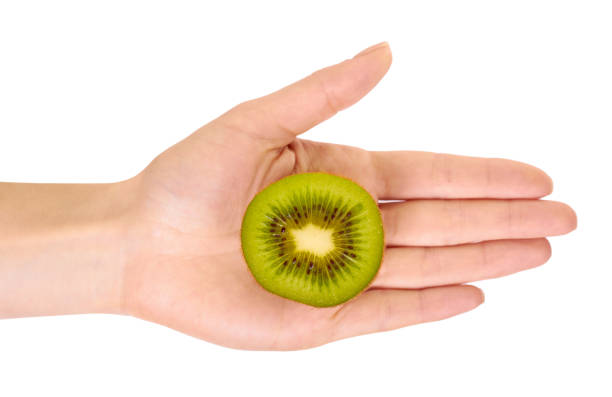 istock Fresh and ripe kiwi slice. 1212493088