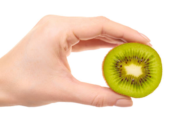istock Fresh and ripe kiwi slice. 1212493093