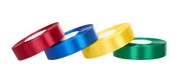 istock Color satin ribbon. 1212493326
