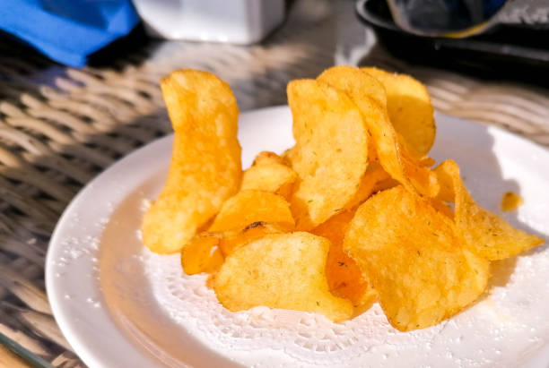istock Delicious Plate of Crisps 1212497436
