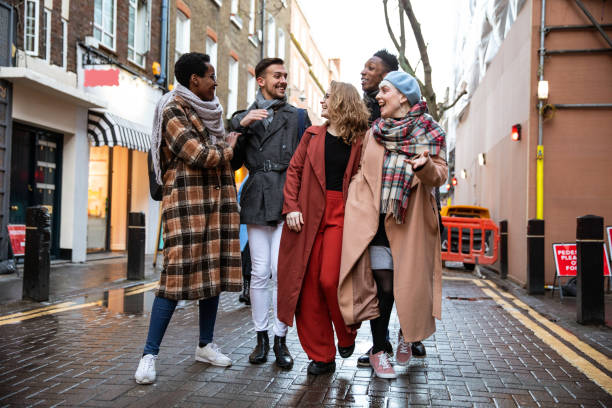 istock Happy friends enjoying London 1212498794
