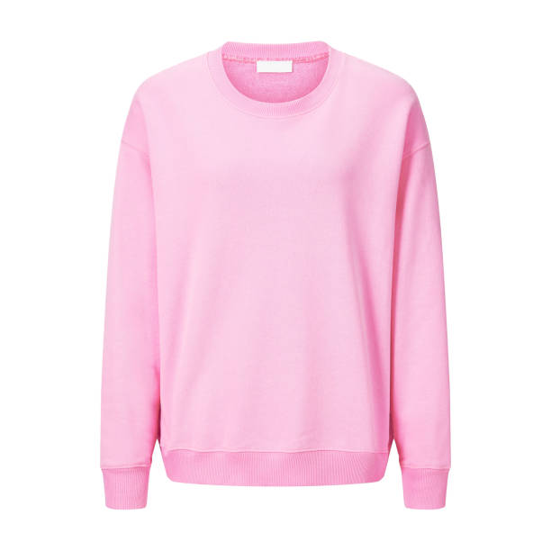 Lady Girls Long Sleeve Rib Pattern Pink Sweatshirt Isolated on White. Front View of Modern Woman's Sweater with Crew Neck and Overcut Shoulders. Jerseys Clothing Garment Apparel. Beauty & Fashion Lady Girls Long Sleeve Rib Pattern Pink Sweatshirt Isolated on White. Front View of Modern Woman's Sweater with Crew Neck and Overcut Shoulders. Jerseys Clothing Garment Apparel. Beauty & Fashion sweater stock pictures, royalty-free photos & images
