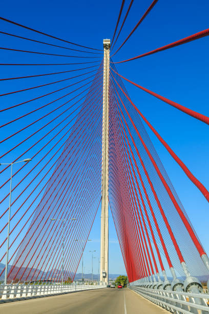 Talavera de la Reina, Toledo, Spain - September 28, 2019: Modern bridge of Talavera de la Reina
