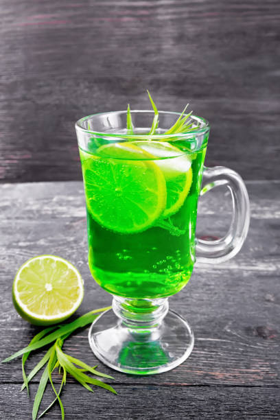 istock Lemonade Tarragon in goblet on board 1212503034