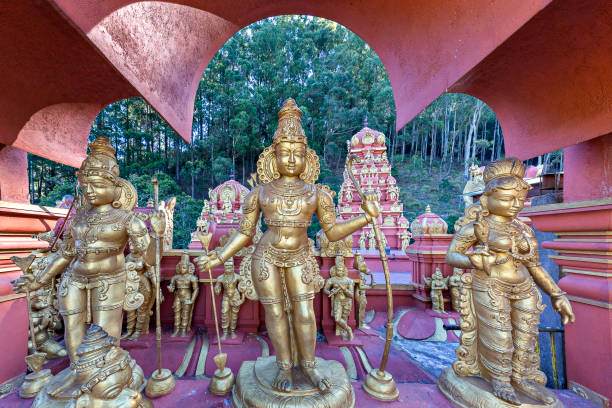 Seetha Amman Temple, Nuwara Eliya, Sri Lanka Nuwara Eliya, Sri Lanka - Marcg 28, 2019: Colorful Seetha Amman Hindu temple in Nuwara Eliya, Sri Lanka nuwara eliya stock pictures, royalty-free photos & images