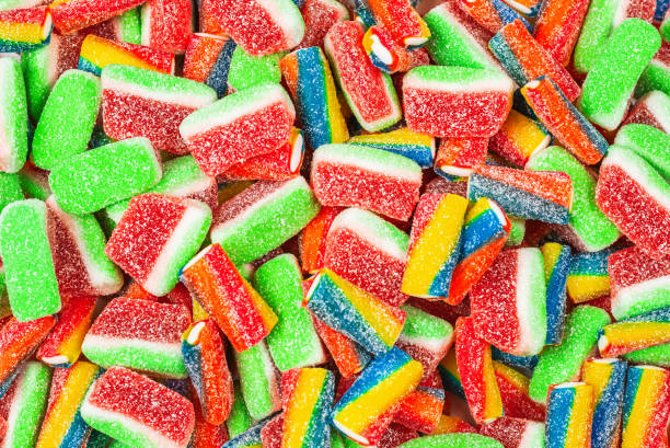 istock Assorted gummy candies. Top view. Jelly  sweets. 1212507008