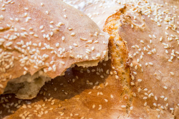 istock Homemade wholewheat bread with sesame 1212507040